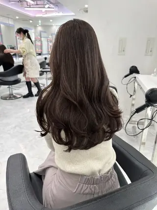 ロング カラー ブリーチ透明感カラー 🍑トウヤ🍑のヘアスタイル