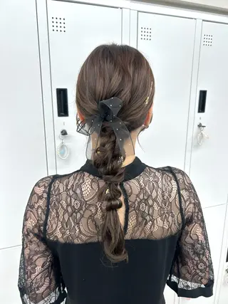 ロング ヘアアレンジ 横浜ハイトーン‪ エクステ/あやかのヘアスタイル