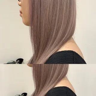 カラー ✨艶ブリーチカラー ✨四ノ宮裕己のヘアスタイル