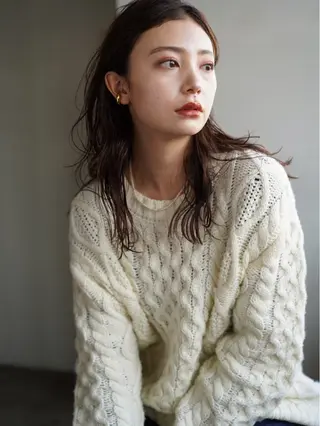 セミロング ︎︎ ANY/ erinaのヘアスタイル