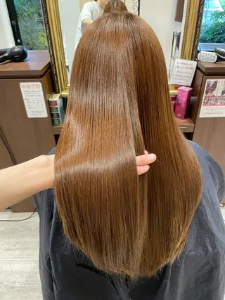 ロング カラー 🍀透明感ナチュラル カラー🍀じゅんのヘアスタイル