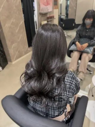 ロング カラー caho/大阪梅田 韓国ヘア🇰🇷🩶のヘアスタイル
