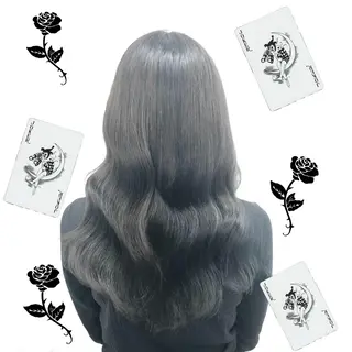 ミディアム カラー パーマ ヘアアレンジ メンズ キッズ 上品＆韓国風 🥀海心🥀のヘアスタイル