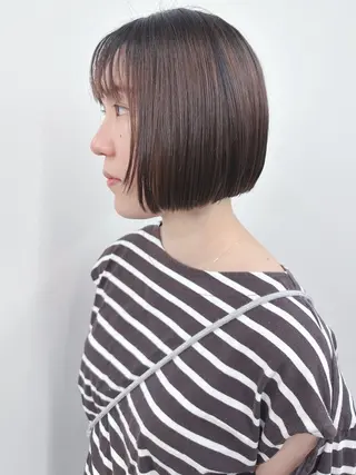 ショート ボブ/ゆるふわ ボブパーマ/とういのヘアスタイル