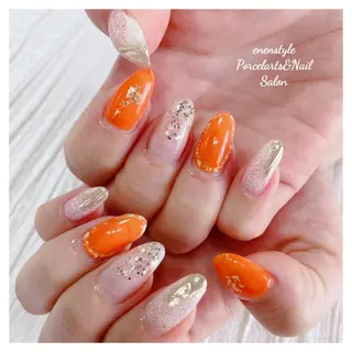 ミディアム ネイル 🐾enen style 🐾のネイルデザイン