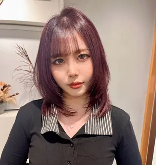 ミディアム NANAKA𝜗𝜚 〜vince〜のヘアスタイル