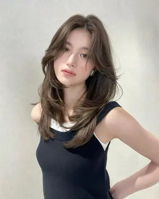 ミディアム カラー 🦋韓国風レイヤー/ 艶髪矯正🦋凛太郎のヘアスタイル
