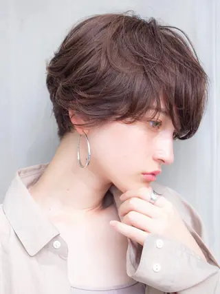 ショート カラー 🉐レイヤー/塩見 弘樹🉐渋谷のヘアスタイル