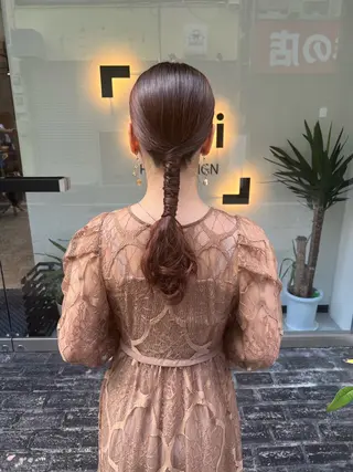ミディアム カラー ヘアアレンジ 「sumi」 AMIのヘアスタイル