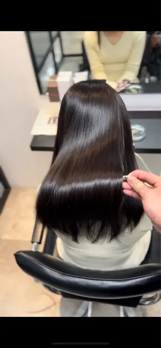 セミロング ブリーチ矯正🉑/ まさるのヘアスタイル