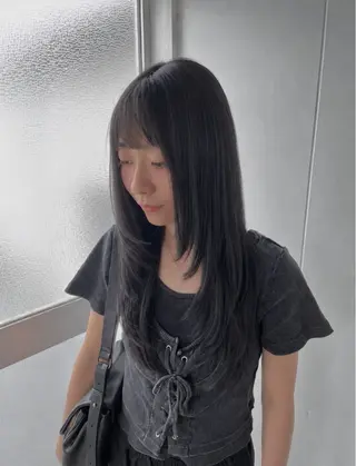 ロング カラー 小川 舜人のヘアスタイル