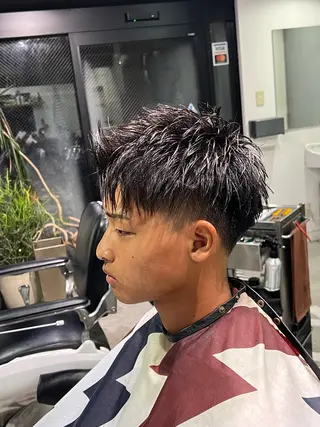 ショート 朝陽 ／メンズヘア特化のヘアスタイル