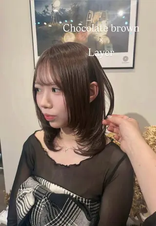 ミディアム カラー Clair,e まなのヘアスタイル