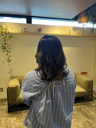 ミディアム メンズパーマ/ ハイトーン/タニザキのヘアスタイル