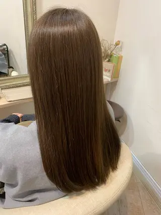 ロング カラー 山本 優音のヘアスタイル