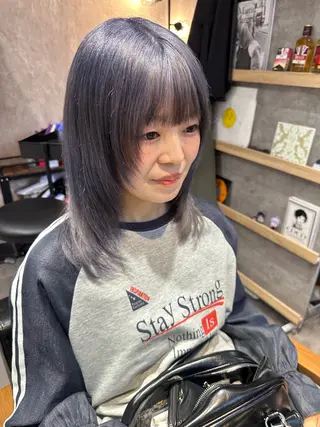ミディアム quill クイル　ツボイタクマのヘアスタイル