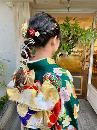 ヘアアレンジ ショート/ボブ/ パーマ/TOMOMIのヘアスタイル