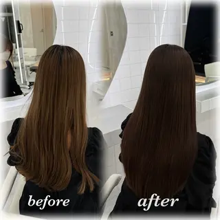 ミディアム カラー 透明感カラー 💋🩷りなのヘアスタイル