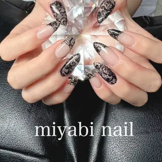 ネイル miyabi nail 桂川駅近くのネイルデザイン