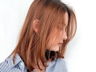 ミディアム カラー ヘアアレンジ ✨ハイトーン特化✨ 透明感カラー✨渋谷✨のヘアスタイル