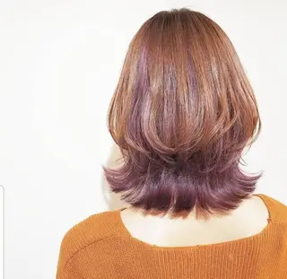 ミディアム 🇰🇷透明感×ハイ トーン🌟tomoのヘアスタイル