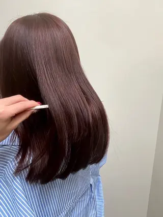 セミロング 仲里 彩生のヘアスタイル