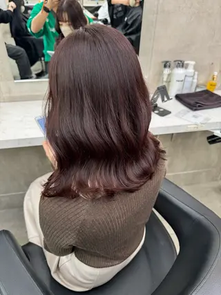 ミディアム カラー パーマ ヘアアレンジ メンズ キッズ 韓国系🇰🇷🩶 艶暗髪/MEIのヘアスタイル