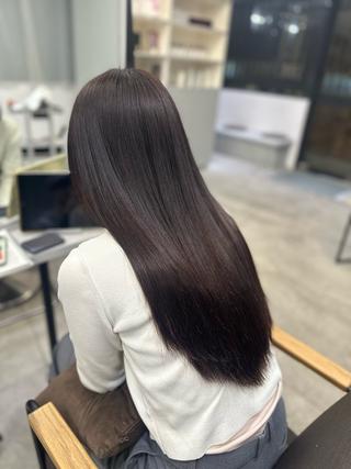 ロング パーマ ハイトーンカラー が絶対可愛い✨泰聖✨のヘアスタイル