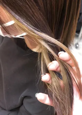 ミディアム カラー 推しカラー美容師 Yukino🌈のヘアスタイル