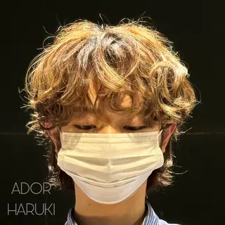ヘアアレンジ メンズ 韓国ヘアADOR HARUKIのヘアスタイル