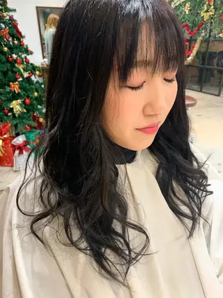 ロング ショート🌼パーマ 本間正子のヘアスタイル