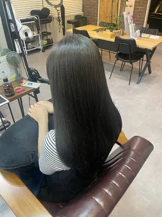 ロング カラー ✨髪質改善カラー✨ ストレート☔脇田のヘアスタイル