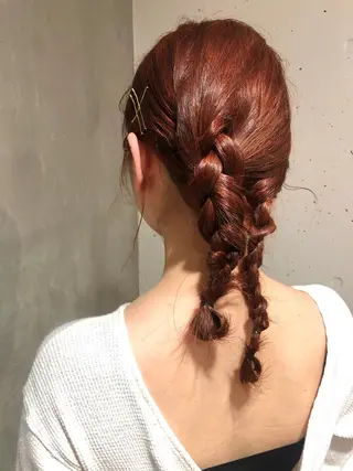 セミロング ヘアアレンジ stylist 杉浦駿生のヘアスタイル