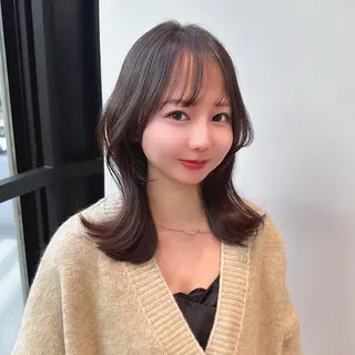 ミディアム 新宿/新宿三丁目 縮毛矯正/タカユキのヘアスタイル