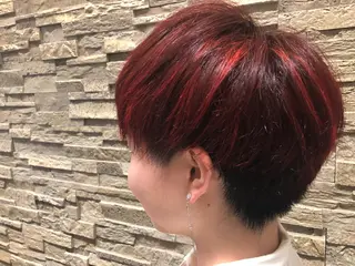 ショート カラー ヘアアレンジ 立川 allu|細谷 ションのヘアスタイル