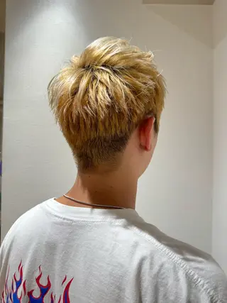 ショート メンズ 中田 美風のヘアスタイル