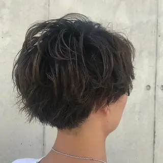ショート パーマ メンズ 住本 大明のヘアスタイル