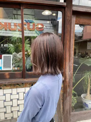 ショート カラー ヘアアレンジ Hikari /京都駅美容室のヘアスタイル