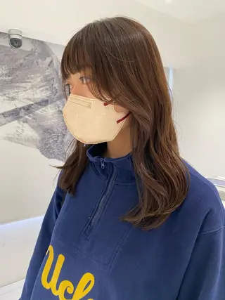 ロング mina🪐立川駅/ 無料ショートカットのヘアスタイル