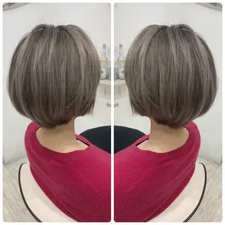 ショート カラー 京都大人女性ショート 徒歩1分/秋山のヘアスタイル