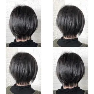 ショート カラー 髪質改善特化KIZU /ブリーチ縮毛矯正のヘアスタイル