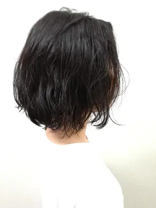 パーマ ミディアム カラー 【名古屋】モデル募集 arisaのヘアスタイル