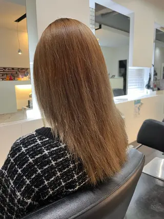セミロング カラー 中居 蒼士のヘアスタイル