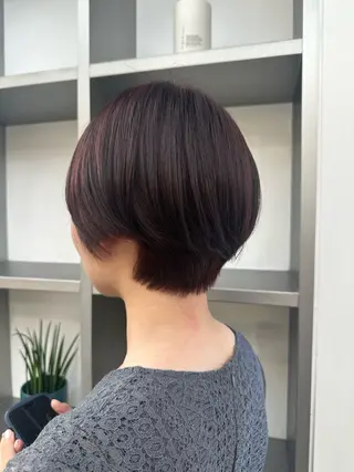 ショート カラー パーマ ヘアアレンジ 艶髪/髪質改善/縮毛 masae🌼のヘアスタイル