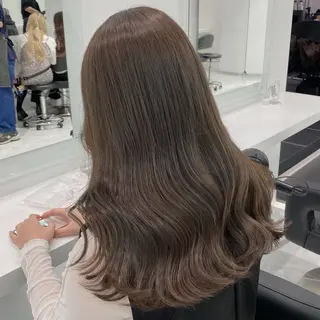 ロング カラー ヘアアレンジ 🫧モテる💗ダメー ジレスハイトーン🫧のヘアスタイル