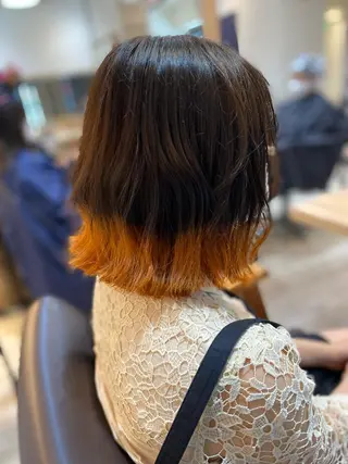 ミディアム カラー ヨシダ フミノリのヘアスタイル