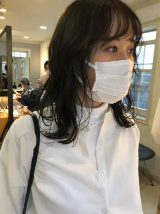 ミディアム カラー eri kinjoのヘアスタイル