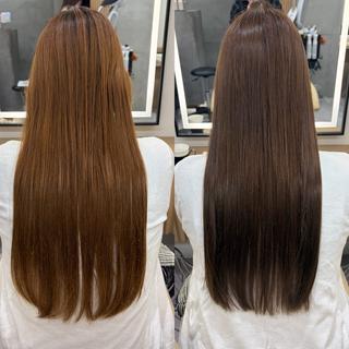 ロング カラー 美髪矯正×カット 浦和💎ジュエリのヘアスタイル