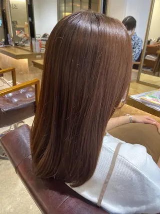 セミロング カラー ヘアアレンジ レイヤー×ヘッドスパ *保田遥*のヘアスタイル