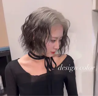 ミディアム カラー 💜ハイトーン💛 マジカルかいちゃんのヘアスタイル